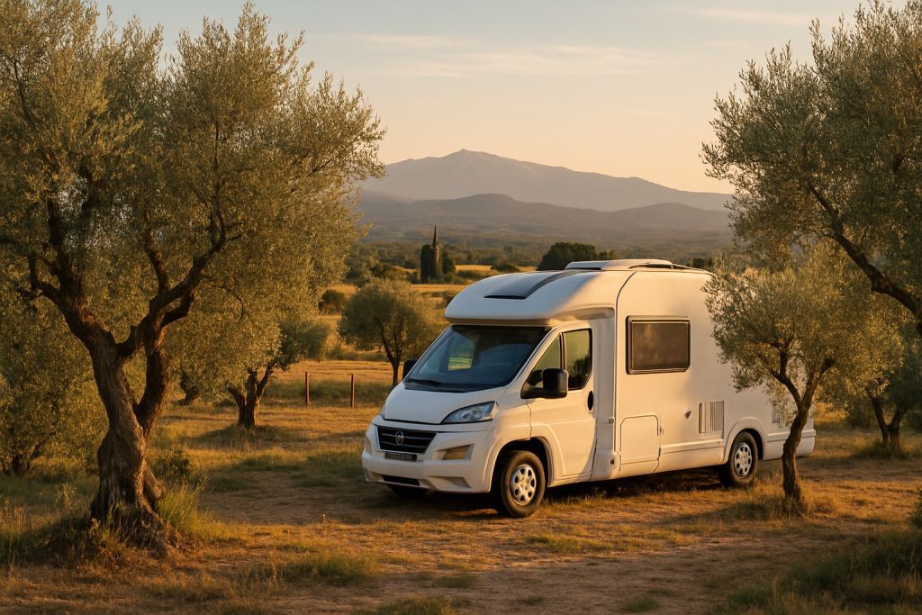 Aires camping-car près d’Avignon nature