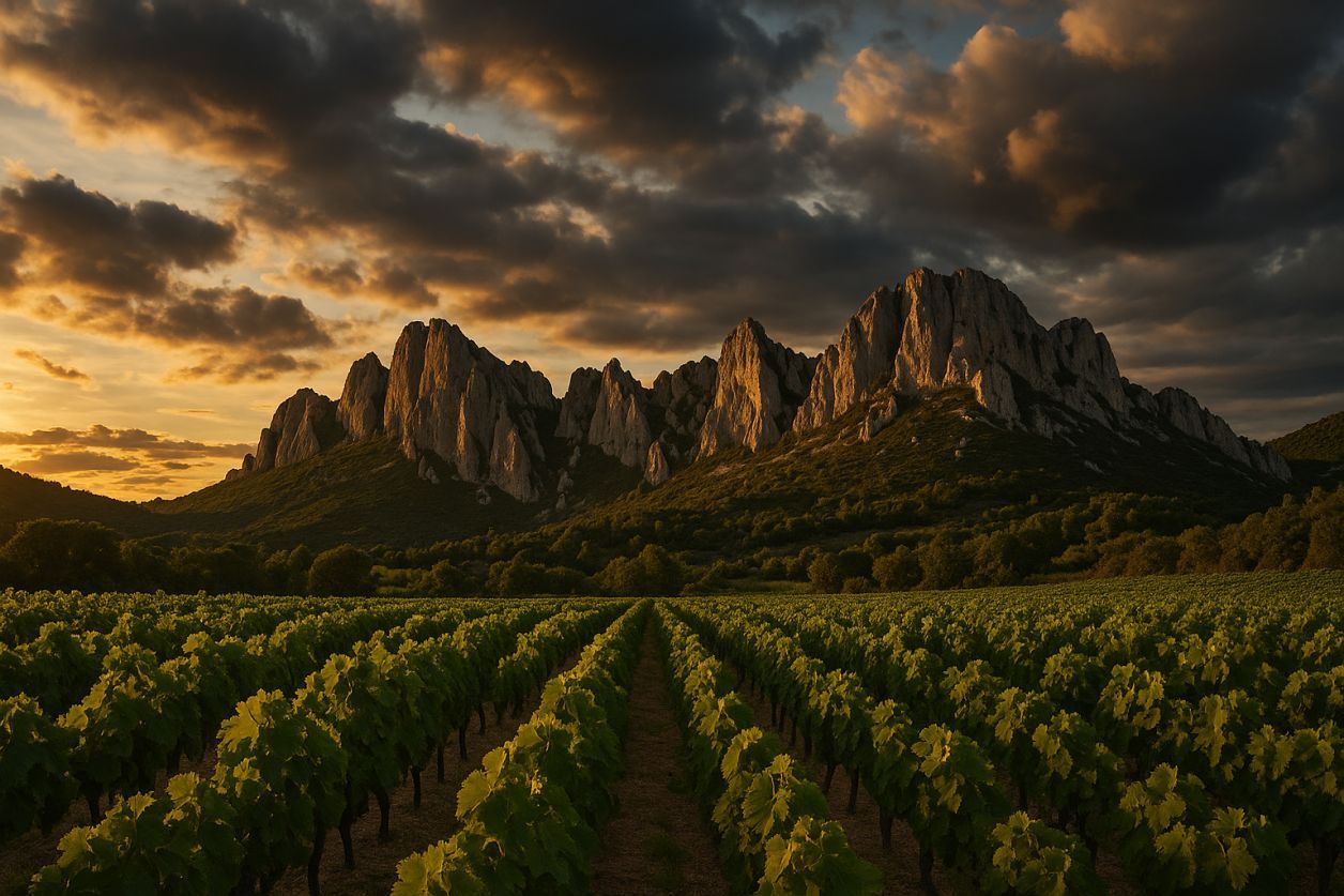 Les dentelles de Montmirail près Avignon