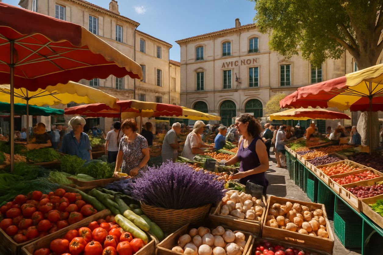 Les plus beaux marchés locaux à Avignon