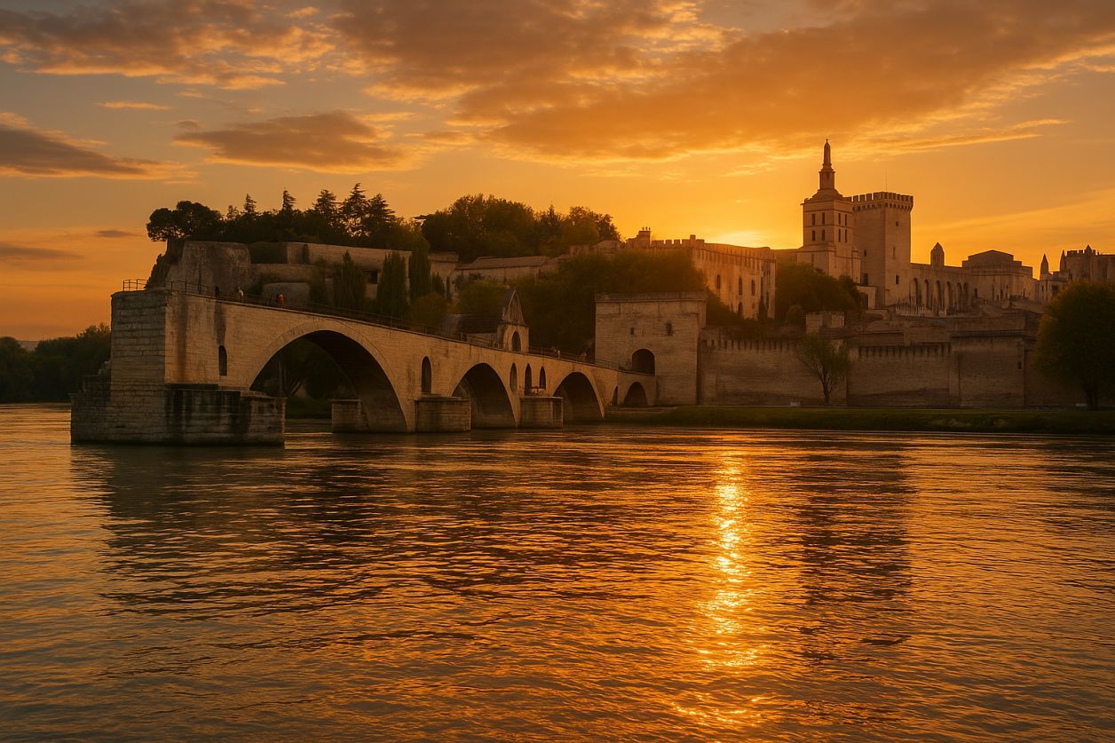 Quelle rivière célèbre traverse Avignon ?